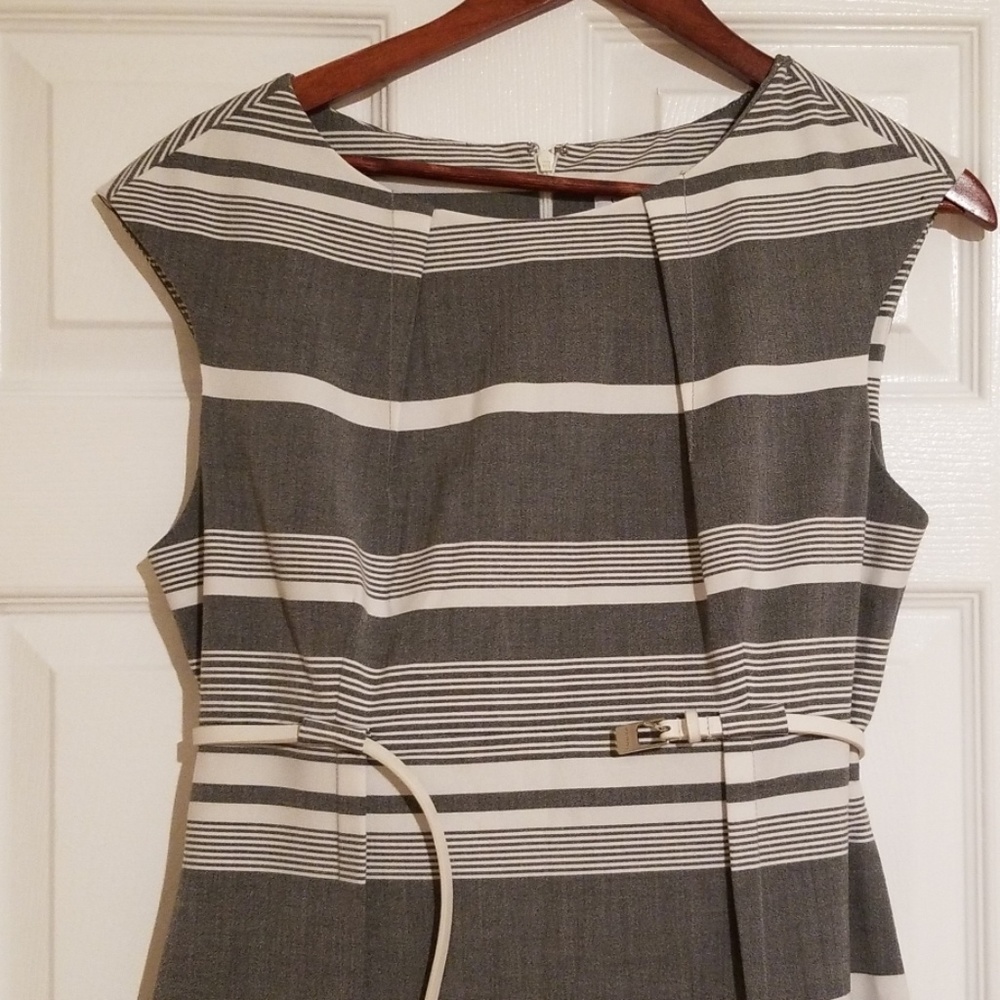 Light gray striped dress